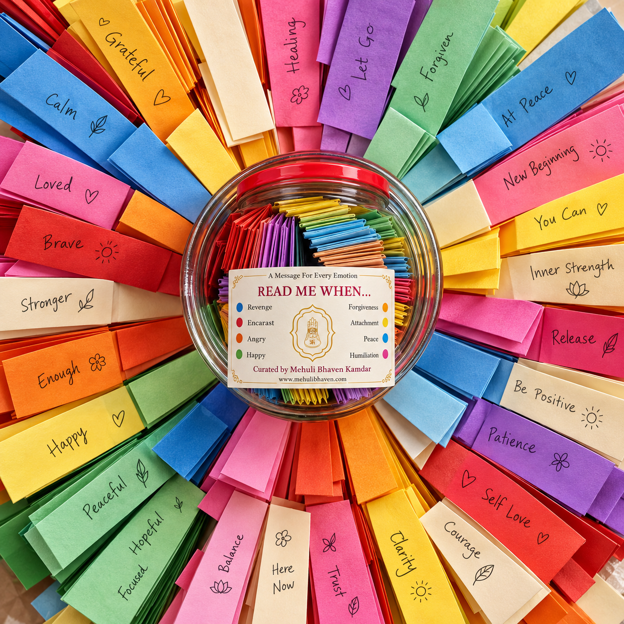 My Soul Kart Ahimsa Jar Messages